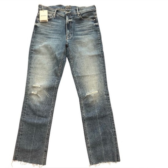 MOTHER mid rise dazzler ankle fray - Picture 3 of 6